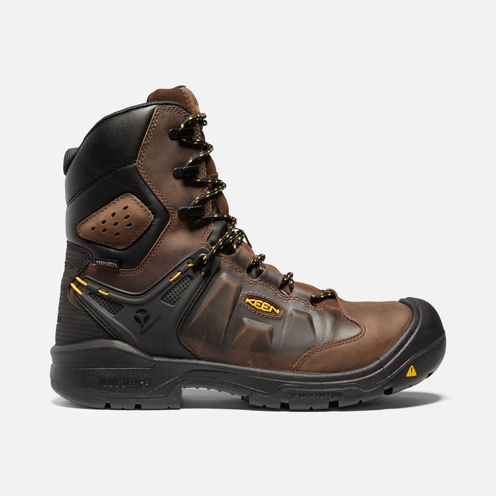 Keen Laarzen Heren Bruin - Dover 8" Insulated Waterproof (Carbon-Fiber Toe) - 36512-JEST